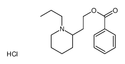 2-(1-propyl-2-piperidyl)ethyl benzoate hydrochloride Structure
