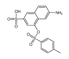 6-amino-4-(4-methylphenyl)sulfonyloxynaphthalene-2-sulfonic acid Structure