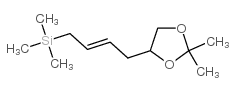 Silane, [(2E)-4-(2,2-dimethyl-1,3-dioxolan-4-yl)-2-butenyl]trimethyl- (9CI) Structure