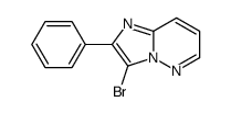 3-bromo-2-phenylimidazo[1,2-b]pyridazine结构式