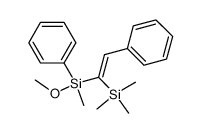 1-trimethylsilyl-1-methoxymethylphenylsilyl-2-phenylethene结构式