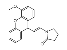 1-[2-(4-methoxy-9H-xanthen-9-yl)ethenyl]pyrrolidin-2-one结构式