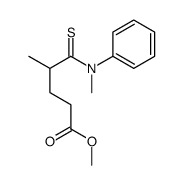 methyl 4-methyl-5-(N-methylanilino)-5-sulfanylidenepentanoate Structure