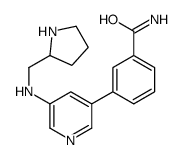 3-[5-(pyrrolidin-2-ylmethylamino)pyridin-3-yl]benzamide Structure