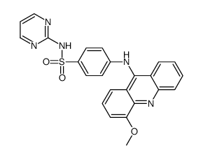 4-[(4-methoxyacridin-9-yl)amino]-N-pyrimidin-2-ylbenzenesulfonamide结构式