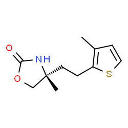 2-Oxazolidinone,4-methyl-4-[2-(3-methyl-2-thienyl)ethyl]-,(4R)-(9CI) Structure