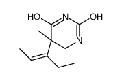 5-methyl-5-pent-2-en-3-yl-1,3-diazinane-2,4-dione Structure