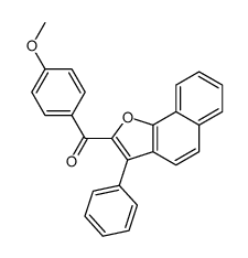 (4-methoxyphenyl)-(3-phenylbenzo[g][1]benzofuran-2-yl)methanone结构式