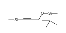 3-[tert-Butyldimethylsilyl]oxy-1-propyn-1-yl]triMethyl-silane结构式