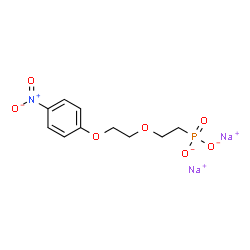 sodium [2-[2-(4-nitrophenoxy)ethoxy]ethyl] phosphonate结构式