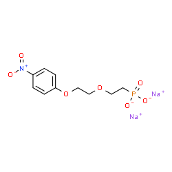 sodium [2-[2-(4-nitrophenoxy)ethoxy]ethyl] phosphonate Structure