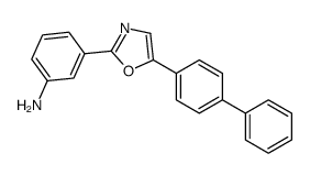 3-[5-(4-phenylphenyl)-1,3-oxazol-2-yl]aniline结构式
