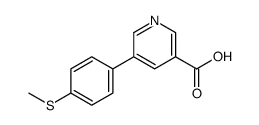 5-(4-methylsulfanylphenyl)pyridine-3-carboxylic acid Structure