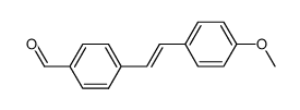 4-<2-(4-Methoxyphenyl)ethenyl>benzaldehyde结构式