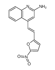 4-[2-(5-nitro-furan-2-yl)-vinyl]-quinolin-2-ylamine结构式