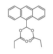 9-(dipropionyloxymethyl)anthracene Structure