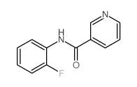 3-Pyridinecarboxamide,N-(2-fluorophenyl)- Structure