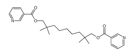 2,2,8,8-Tetramethyl-1,9-nonanediol dinicotinate Structure