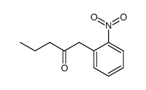 1-(2-nitrophenyl)-2-pentanone结构式