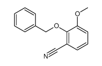 2-benzyloxy-3-methoxy-benzonitrile Structure