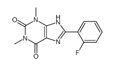 8-(2-fluorophenyl)-1,3-dimethyl-7H-purine-2,6-dione Structure