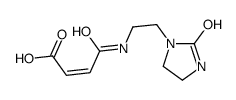 4-oxo-4-[[2-(2-oxoimidazolidin-1-yl)ethyl]amino]isocrotonic acid structure
