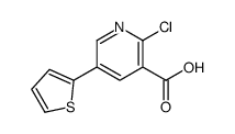 2-chloro-5-thiophen-2-ylpyridine-3-carboxylic acid结构式