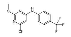 6-chloro-2-methylsulfanyl-N-[4-(trifluoromethyl)phenyl]pyrimidin-4-amine结构式