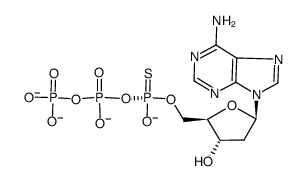 2'- deoxyadenosine- 5'- o- (1- thiotriphosphate), rp- isomer ( rp-datp-α-s )结构式