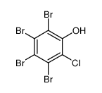2-chloro-3,4,5,6-tetrabromophenol Structure