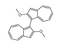 rac-2,2'-Dimethoxy-1,1'-biazulen Structure