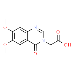 (6,7-DIMETHOXY-4-OXOQUINAZOLIN-3(4H)-YL)ACETIC ACID结构式