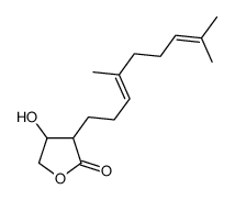 3-(4,8-dimethylnona-3,7-dienyl)-4-hydroxyoxolan-2-one Structure