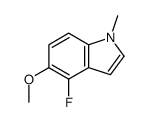 4-Fluoro-5-methoxy-1-methyl-1H-indole Structure