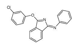 3-(3-chlorophenoxy)-N-phenylisoindol-1-imine结构式