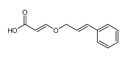 (E)-3-[(E)-3-phenyl-2-propenoxy]propenoic acid Structure