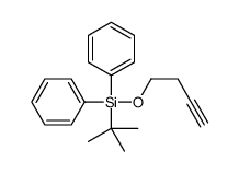 tert-Butyl(3-butynyloxy)diphenylsilane Structure