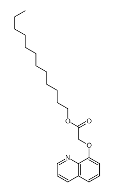 dodecyl 2-quinolin-8-yloxyacetate结构式