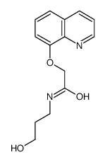 N-(3-hydroxypropyl)-2-quinolin-8-yloxyacetamide Structure