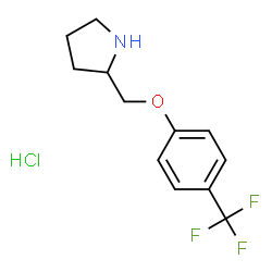 2-{[4-(TRIFLUOROMETHYL)PHENOXY]METHYL}PYRROLIDINE structure