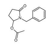 (1-benzyl-5-oxopyrrolidin-2-yl) acetate结构式