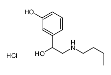 butyl-[2-hydroxy-2-(3-hydroxyphenyl)ethyl]azanium,chloride Structure