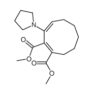 dimethyl 3-(1-pyrrolidinyl)-cis,cis-1,3-cyclononadiene-1,2-dicarboxylate结构式