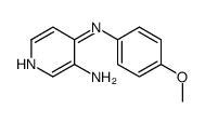 N4-(4-甲氧基苯基)吡啶-3,4-二胺结构式