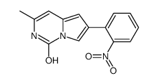 3-methyl-6-(2-nitrophenyl)-2H-pyrrolo[1,2-c]pyrimidin-1-one结构式