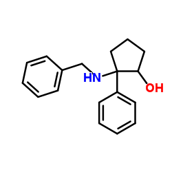 2-(Benzylamino)-2-phenylcyclopentanol Structure