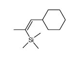 (Z)-1-cyclohexyl-2-(trimethylsilyl)-1-propane Structure