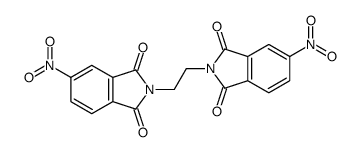 5-nitro-2-[2-(5-nitro-1,3-dioxoisoindol-2-yl)ethyl]isoindole-1,3-dione结构式