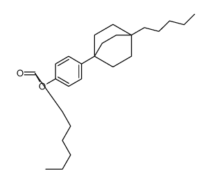 [4-(1-pentyl-4-bicyclo[2.2.2]octanyl)phenyl] heptanoate Structure