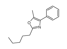 5-methyl-2-pentyl-4-phenyl-1,3-oxazole Structure